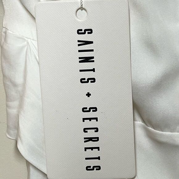 NWT Saints + Secrets Sophia Off Shoulder Midi Dress Sz S/M - Picture 7 of 8